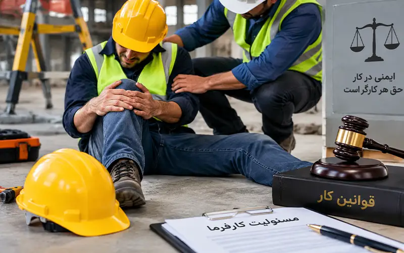 مسئولیت مدنی کارفرما در حوادث ناشی از کار